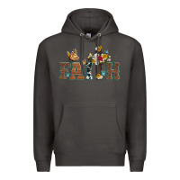 Smoke faith cross and butterfly with sunflower leopard and roses Premium Hoodie - Artiststas