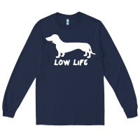 Navy Doxie Low Life Long Sleeve Tee - artisFamous