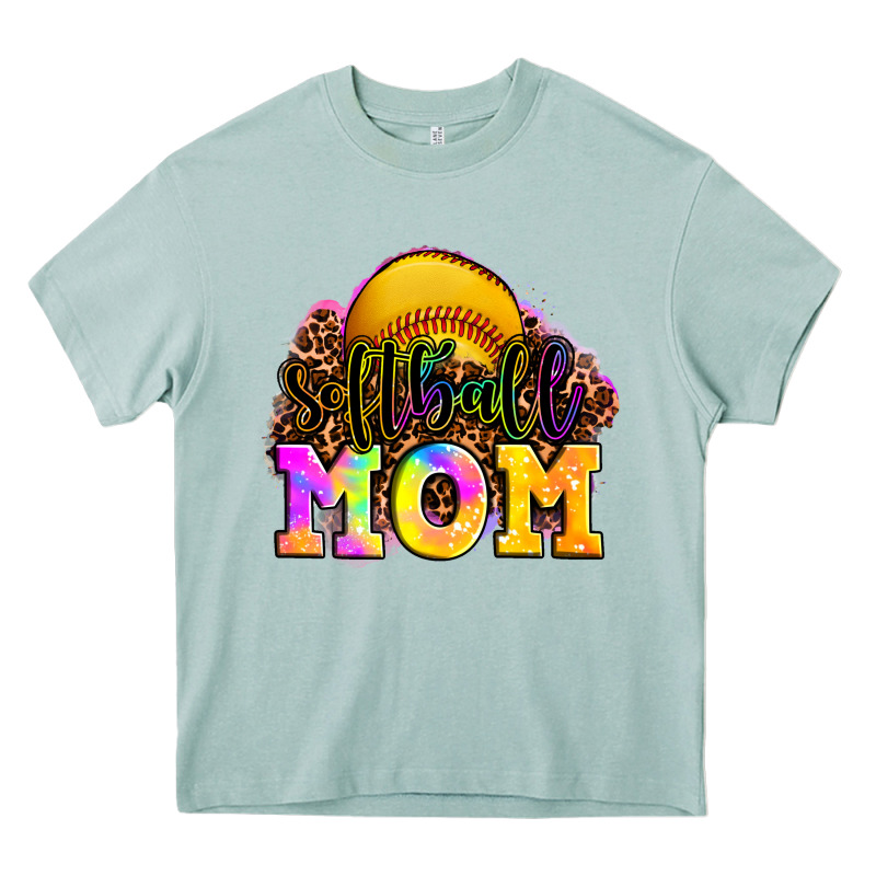 Softball Mom Heavy Core Tee by OliviaCreatesArt | Teevron