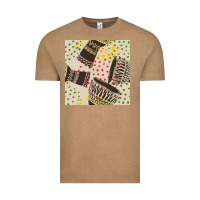 Vintage Coffee african drum seamless pattern Vintage Tee - BundleAndBundleShop
