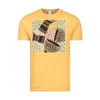 Vintage Mustard african drum seamless pattern Vintage Tee - BundleAndBundleShop