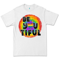 White Be you tiful pride Premium Tee - FaDigitalArtStudio