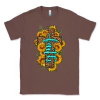Chestnut faith sunflower leopard cross olivia Classic Tee - OliviaCreatesArt