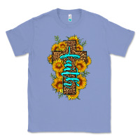 Colony Blue faith sunflower leopard cross olivia Classic Tee - OliviaCreatesArt