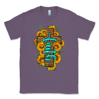 Lavender faith sunflower leopard cross olivia Classic Tee - OliviaCreatesArt