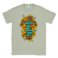 Matcha faith sunflower leopard cross olivia Classic Tee - OliviaCreatesArt