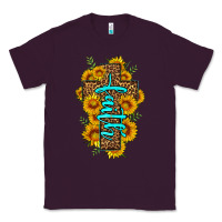 Plum faith sunflower leopard cross olivia Classic Tee - OliviaCreatesArt