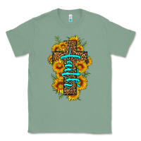 Sage faith sunflower leopard cross olivia Classic Tee - OliviaCreatesArt