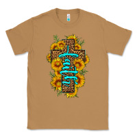 Toasted Coconut faith sunflower leopard cross olivia Classic Tee - OliviaCreatesArt