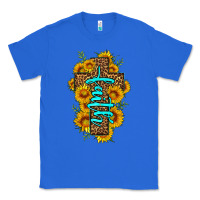 True Royal faith sunflower leopard cross olivia Classic Tee - OliviaCreatesArt