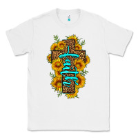 White faith sunflower leopard cross olivia Classic Tee - OliviaCreatesArt