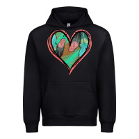 Black Feather Heart Urban Hoodie - Jasminsmagicworld