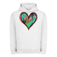 Pigment Lunar Rock Feather Heart Urban Hoodie - Jasminsmagicworld