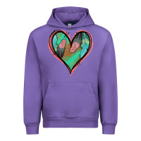 Tulip Feather Heart Urban Hoodie - Jasminsmagicworld