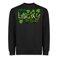 Black St. Patrick's Day One Lucky Mini Heavyweight Sweatshirt - RanaPortraitStore
