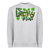 Heather Grey St. Patrick's Day One Lucky Mini Heavyweight Sweatshirt - RanaPortraitStore