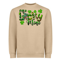 Mushroom St. Patrick's Day One Lucky Mini Heavyweight Sweatshirt - RanaPortraitStore