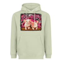 Matcha be mine valentine's day pigs Heavyweight Hoodie - Jasminsmagicworld