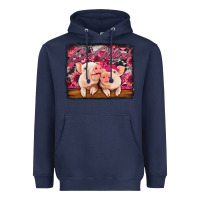 Navy be mine valentine's day pigs Heavyweight Hoodie - Jasminsmagicworld