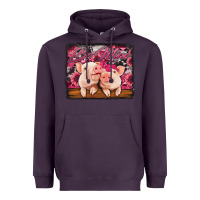 Plum be mine valentine's day pigs Heavyweight Hoodie - Jasminsmagicworld