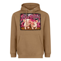Toasted Coconut be mine valentine's day pigs Heavyweight Hoodie - Jasminsmagicworld