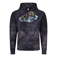 Cloud Black california sea otter Vintage Hoodie - LillyAllenDesigns