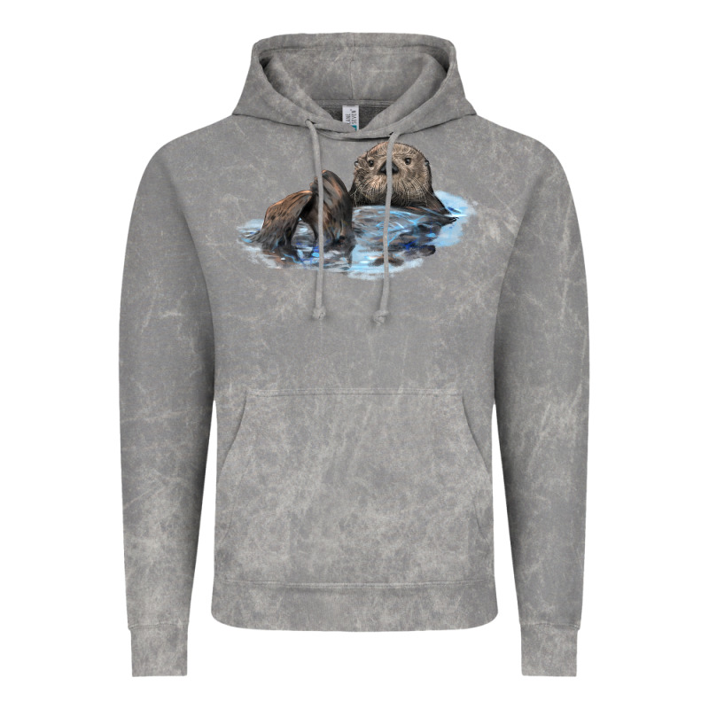 California Sea Otter Vintage Hoodie by LillyAllenDesigns | Teevron