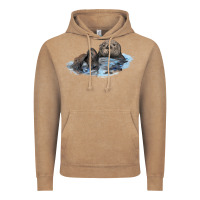 Vintage Coffee california sea otter Vintage Hoodie - LillyAllenDesigns