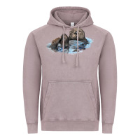 Vintage Zinc california sea otter Vintage Hoodie - LillyAllenDesigns