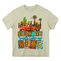 Country Roads Take Me Home Olivia Heavy Core Tee | Teevron