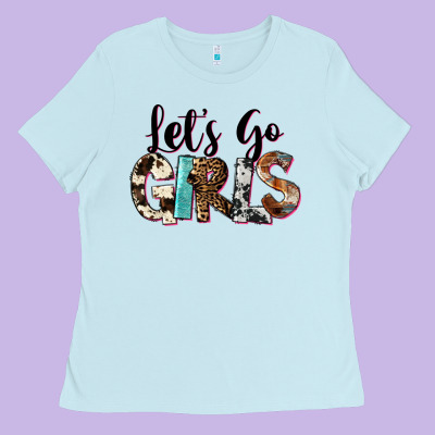 Let's Go Girls Ladies Tee Designed By Fadigitalartstudio