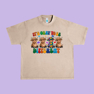 Its Okay To Be Different Urban Heavy Tee Designed By Cowhidedigitalart