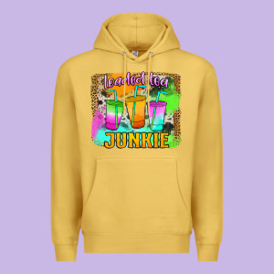 Loaded Tea Junkie Premium Hoodie Designed By Jasminsmagicworld