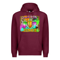 Burgundy Loaded Tea Junkie Premium Hoodie - Jasminsmagicworld