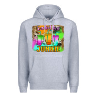Heather Grey Loaded Tea Junkie Premium Hoodie - Jasminsmagicworld