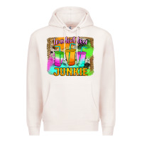 Pale Pink Loaded Tea Junkie Premium Hoodie - Jasminsmagicworld