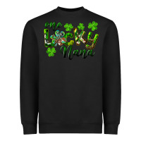 Black St. Patrick's Day One Lucky Nana Heavyweight Sweatshirt - RanaPortraitStore