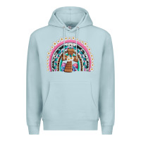 Blue Mist easter cross daisy egg rainbow Premium Hoodie - Artiststas