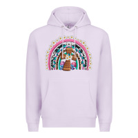 Lilac easter cross daisy egg rainbow Premium Hoodie - Artiststas