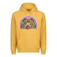 Mustard easter cross daisy egg rainbow Premium Hoodie - Artiststas