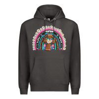 Smoke easter cross daisy egg rainbow Premium Hoodie - Artiststas