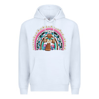 White easter cross daisy egg rainbow Premium Hoodie - Artiststas