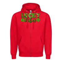Red lucky vibes Zipper Hoodie - RanaPortraitStore