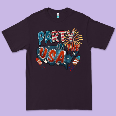 Party In The Usa Premium Tee Designed By Fadigitalartstudio