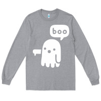 Heather Grey ghost of disapproval Long Sleeve Tee - artisFamous