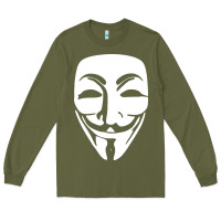 Army Green anonymous misteryous Long Sleeve Tee - artisFamous