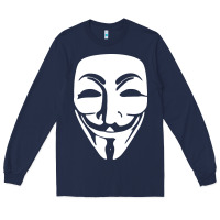 Navy anonymous misteryous Long Sleeve Tee - artisFamous