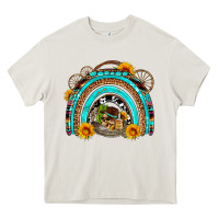 Cream easter rainbow olivia Heavy Core Tee - OliviaCreatesArt