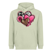 Matcha valentines day western hearts and sunflower Heavyweight Hoodie - Jasminsmagicworld