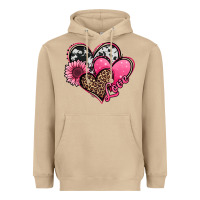 Mushroom valentines day western hearts and sunflower Heavyweight Hoodie - Jasminsmagicworld